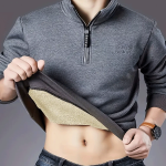 Men's Casual Cotton Blend Stand Collar