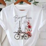 Women's Casual Letter Print T-Shirt