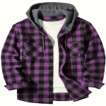 Stylish Plaid Hooded Shirt for Men