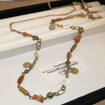 Necklace-Coffee-Natural Stone